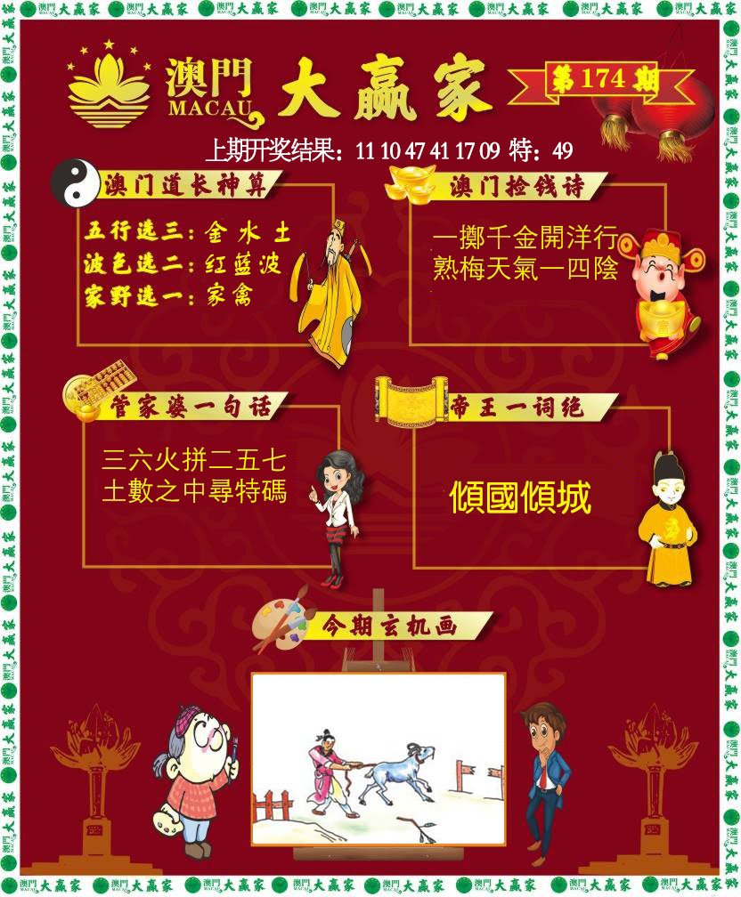 2024174期大赢家