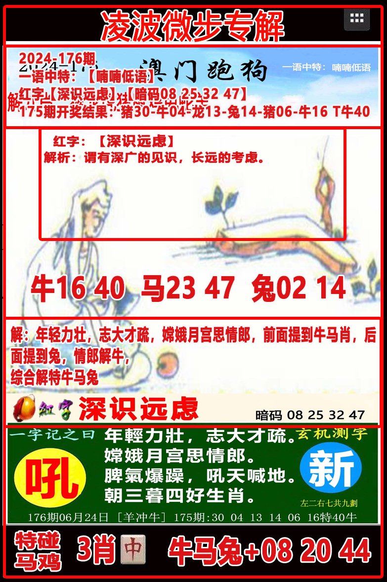 2024176期凌波微步