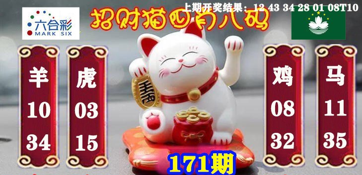 2024171期招财猫四肖八码