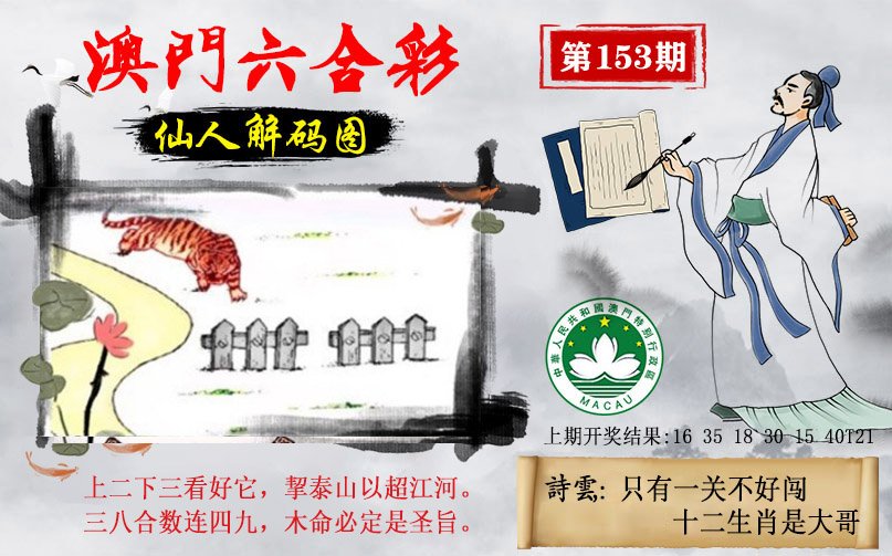 2024153期仙人解码图