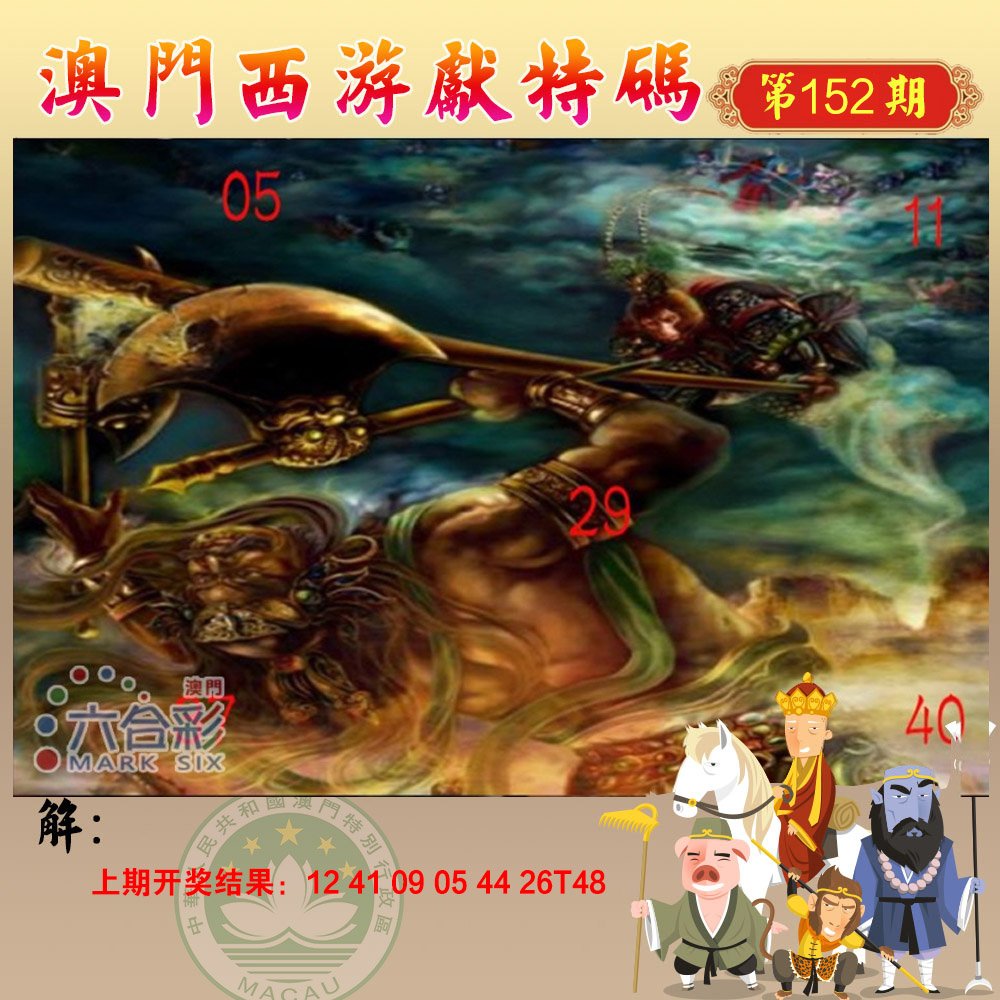 2024152期西游献码
