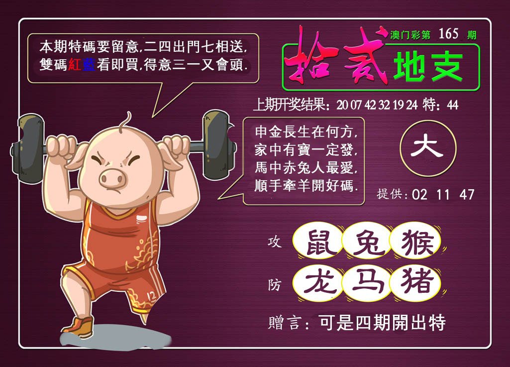 2024165期十二地支