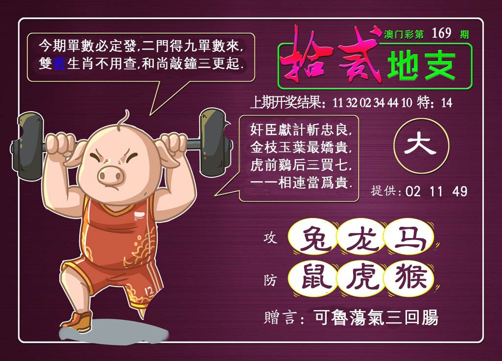 2024169期十二地支