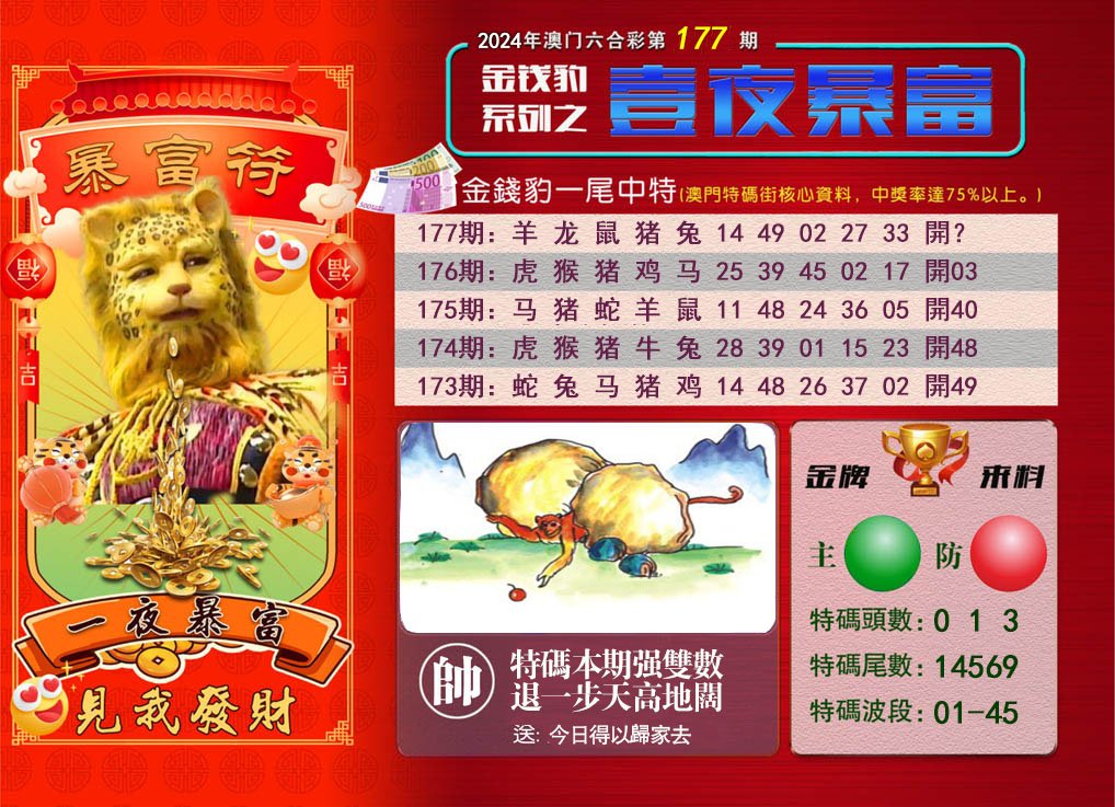 2024177期一夜暴富
