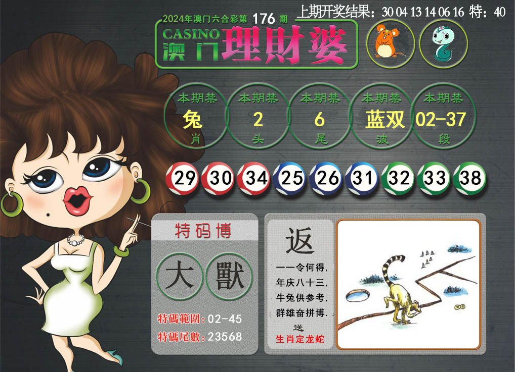 2024176期澳门理财婆