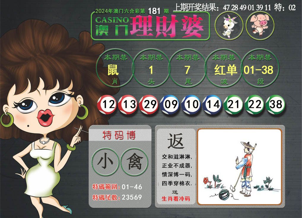 2024181期澳门理财婆