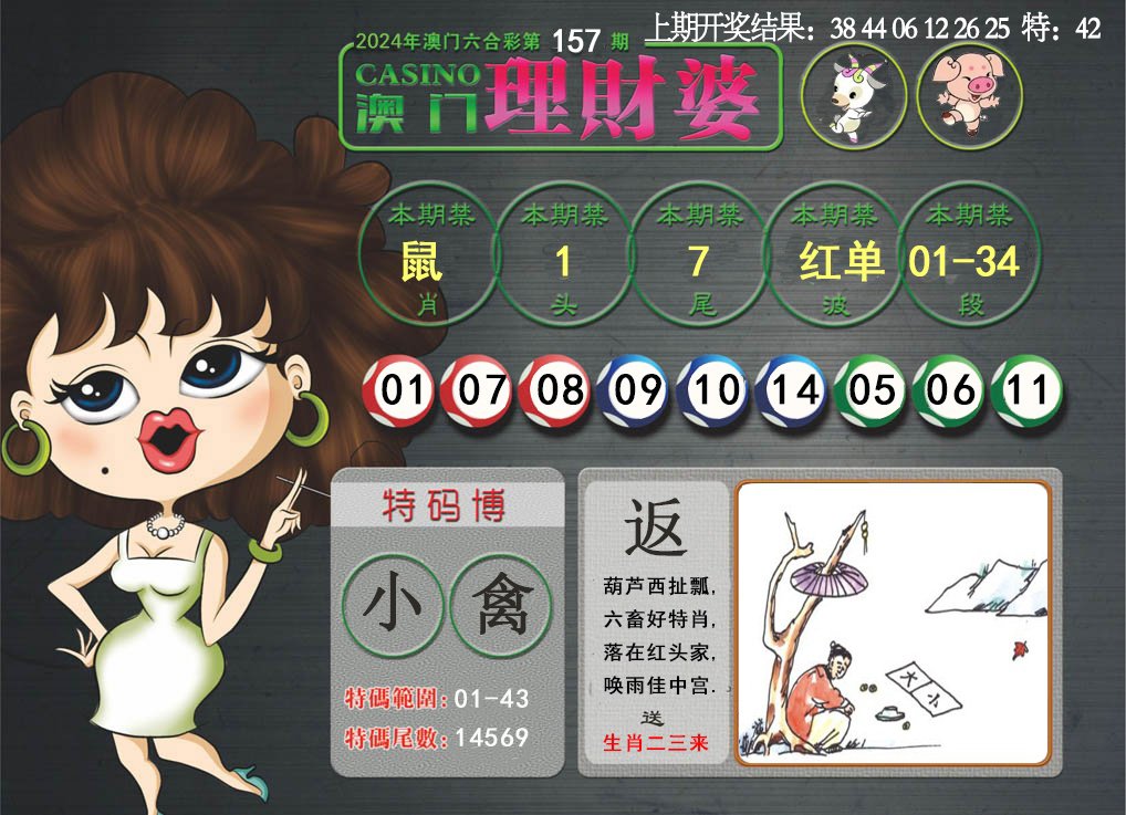 2024157期澳门理财婆