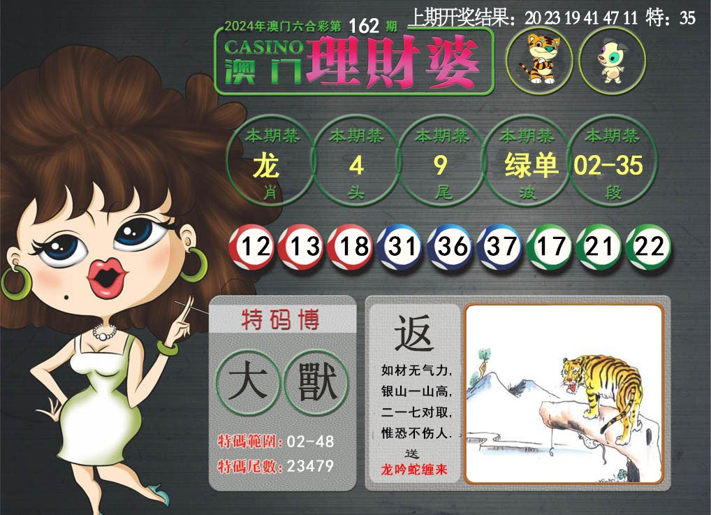 2024162期澳门理财婆