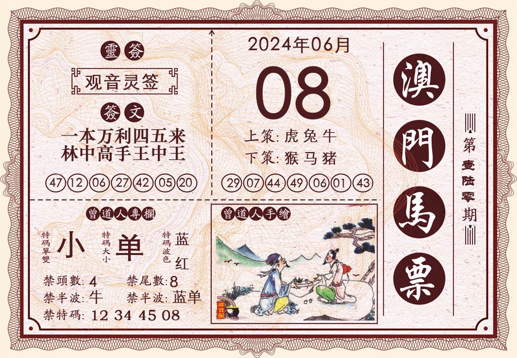 2024160期澳门马票