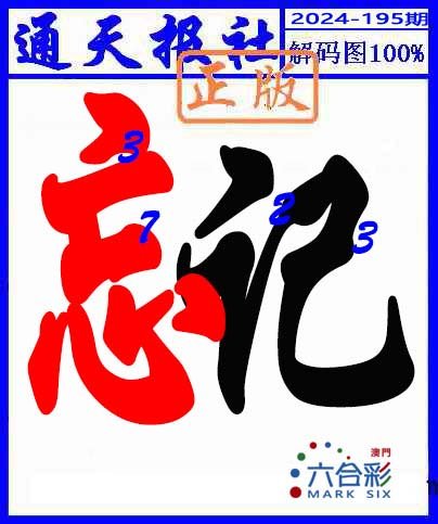 2024195期解码图