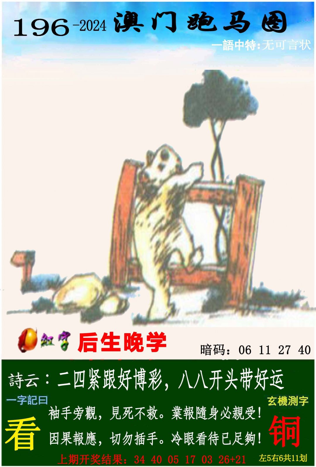 2024196期跑马图