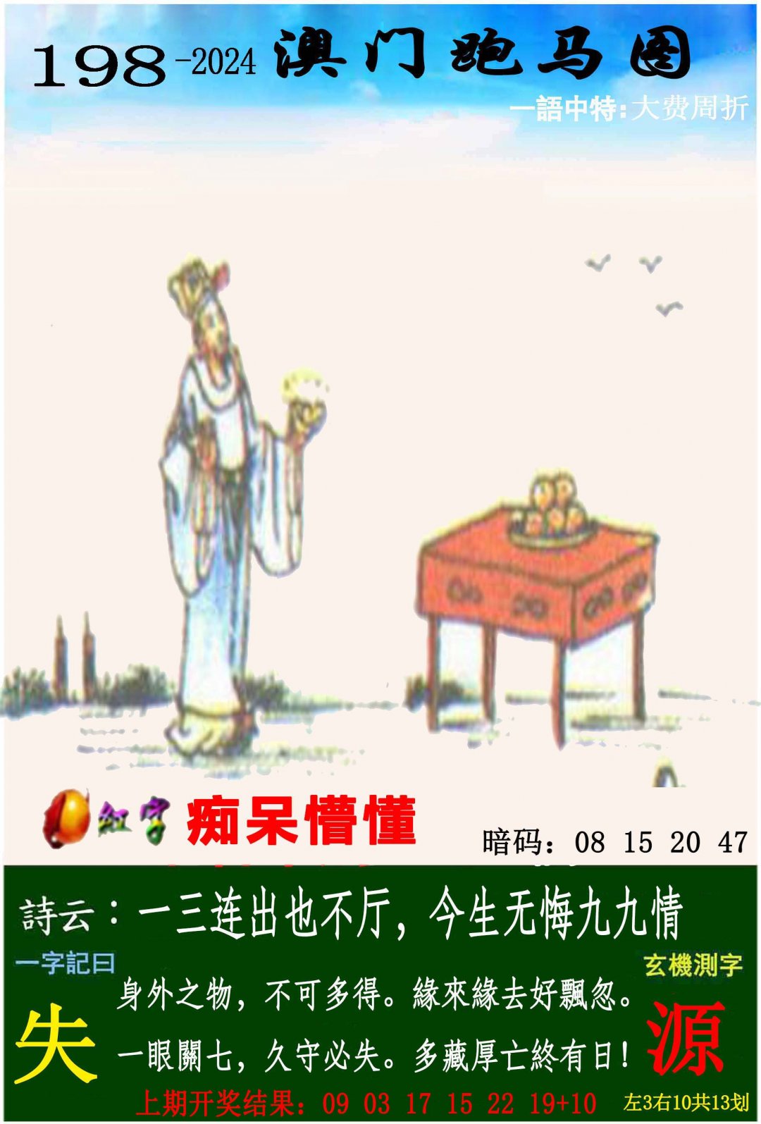 2024198期跑马图