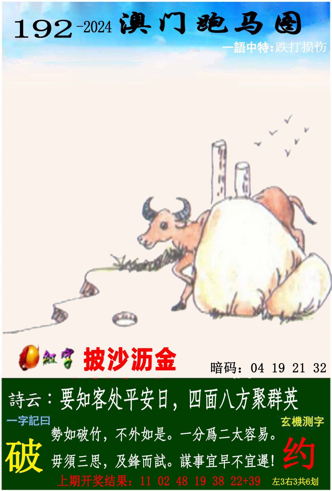 2024192期跑马图
