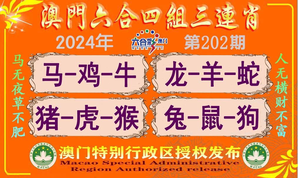 2024202期六合四组三连肖
