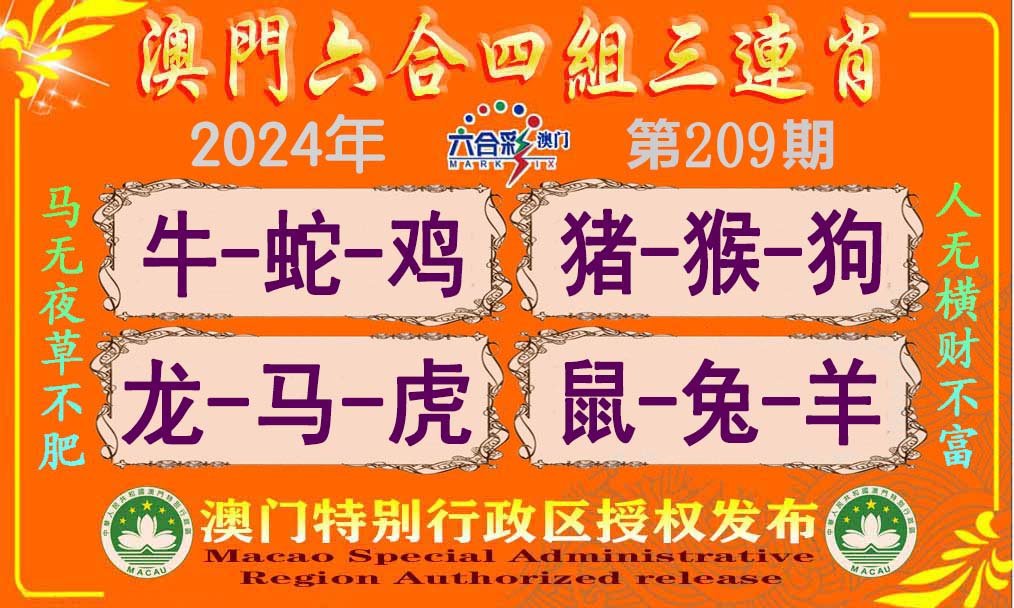 2024209期六合四组三连肖
