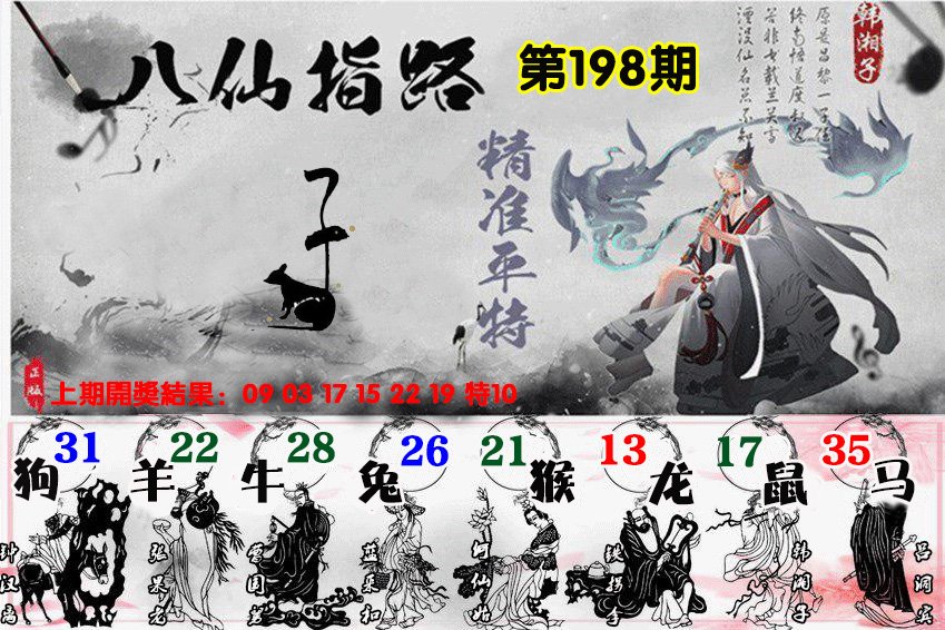 2024198期八仙指路
