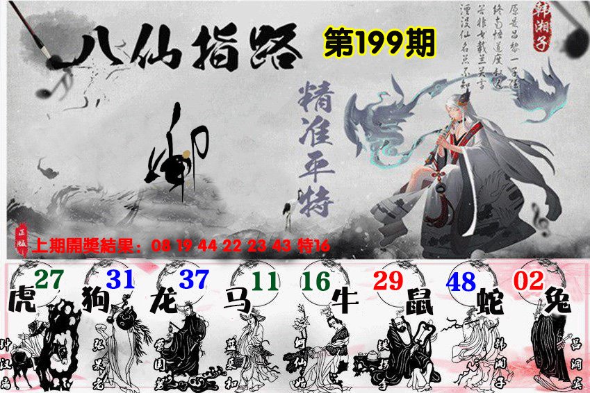2024199期八仙指路