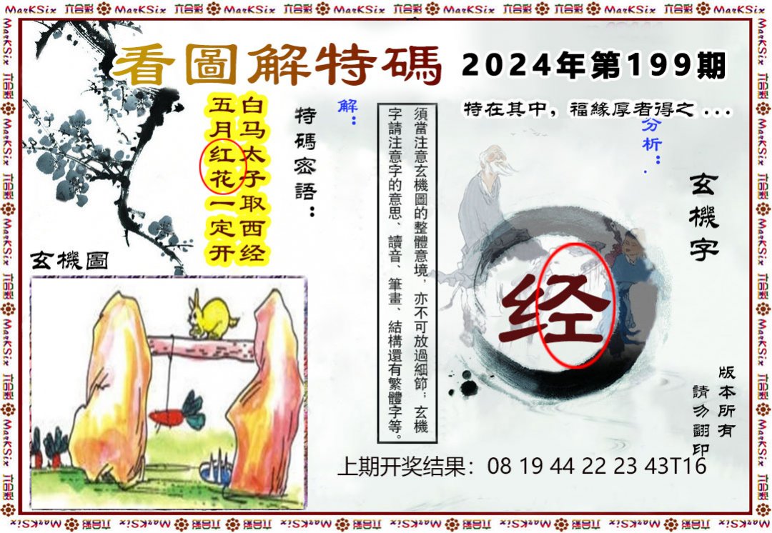 2024199期看图解特码