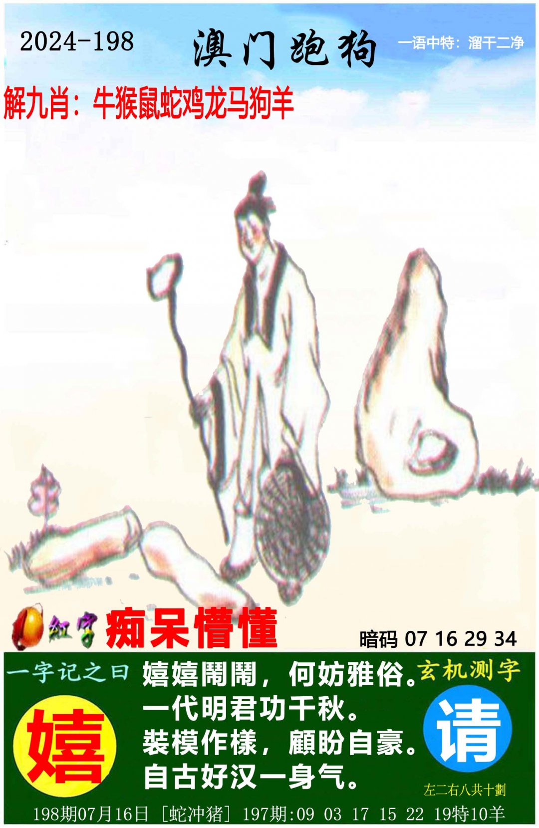 2024198期澳门跑狗图