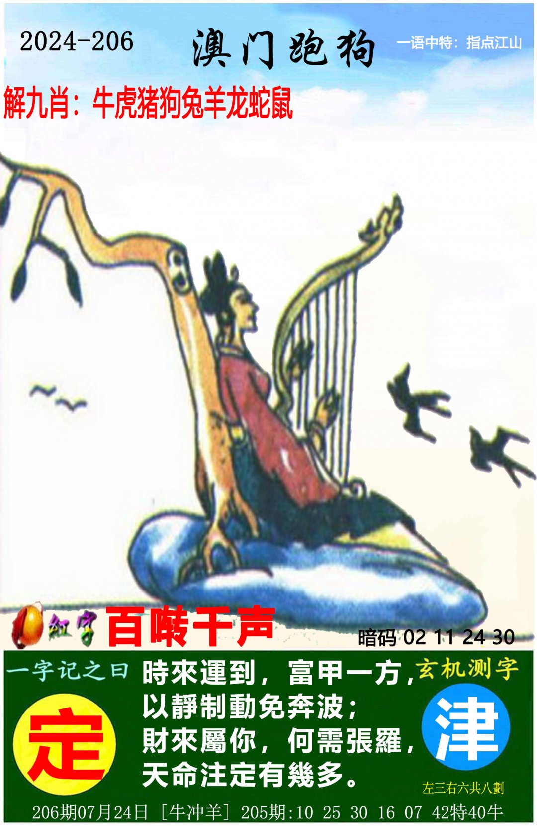 2024206期澳门跑狗图