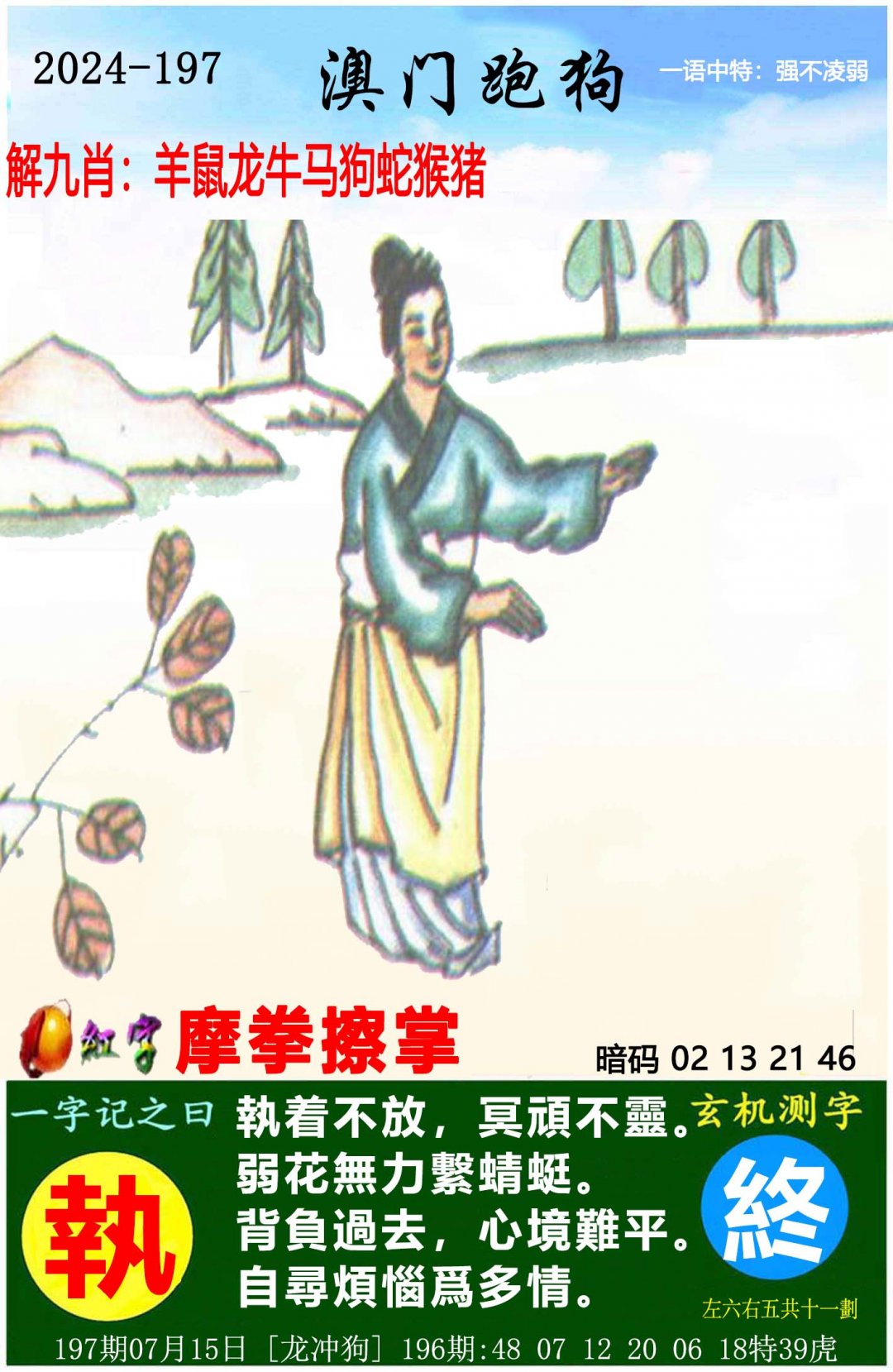 2024197期澳门跑狗图