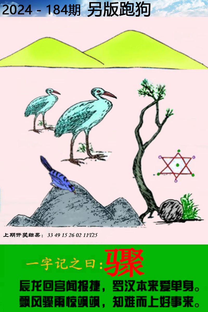2024184期另版跑狗图
