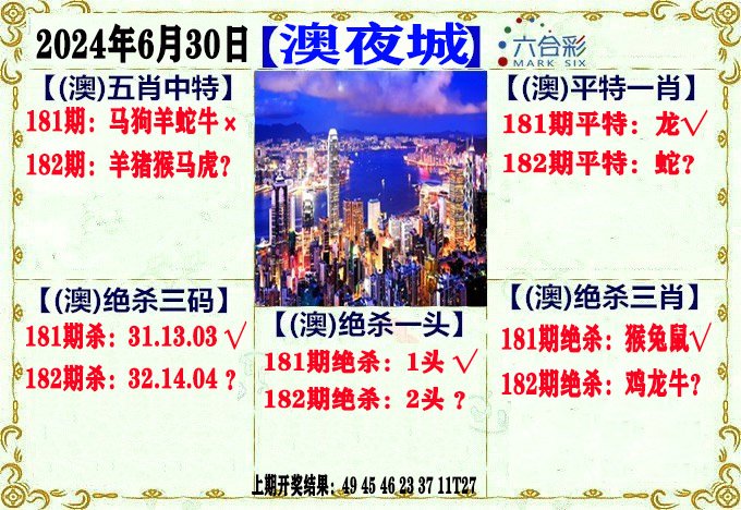 2024182期澳门夜城