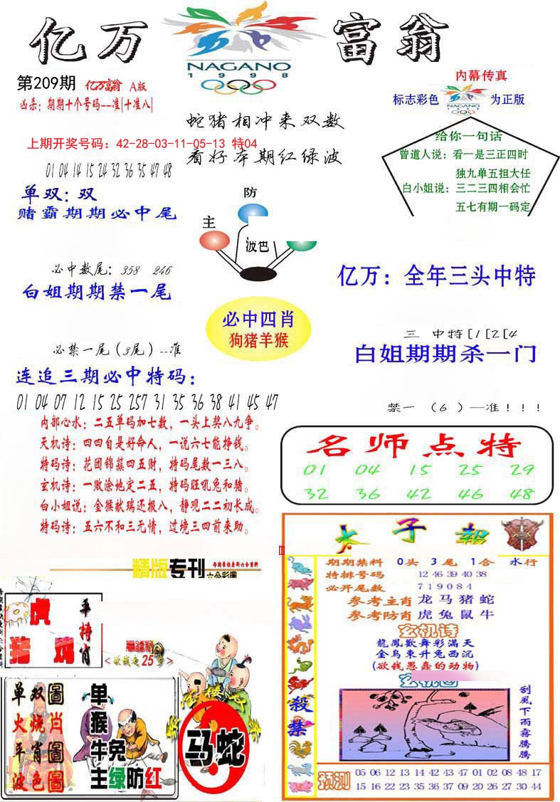 2024209期亿万富翁A