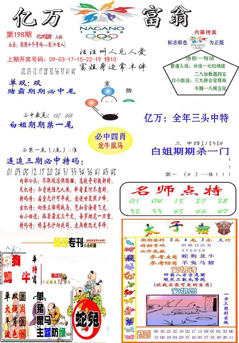 2024198期亿万富翁A