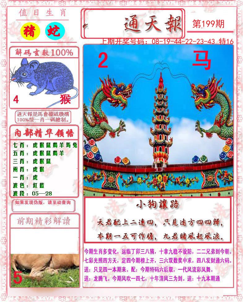 2024199期马经通天报