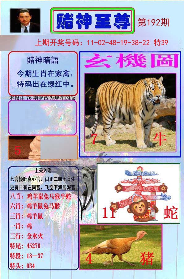 2024192期赌神至尊