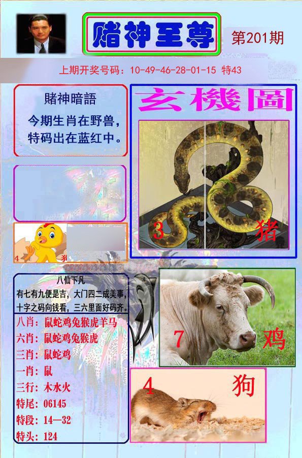 2024201期赌神至尊