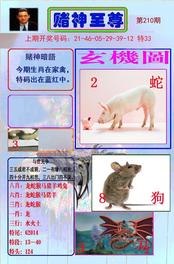 2024210期赌神至尊