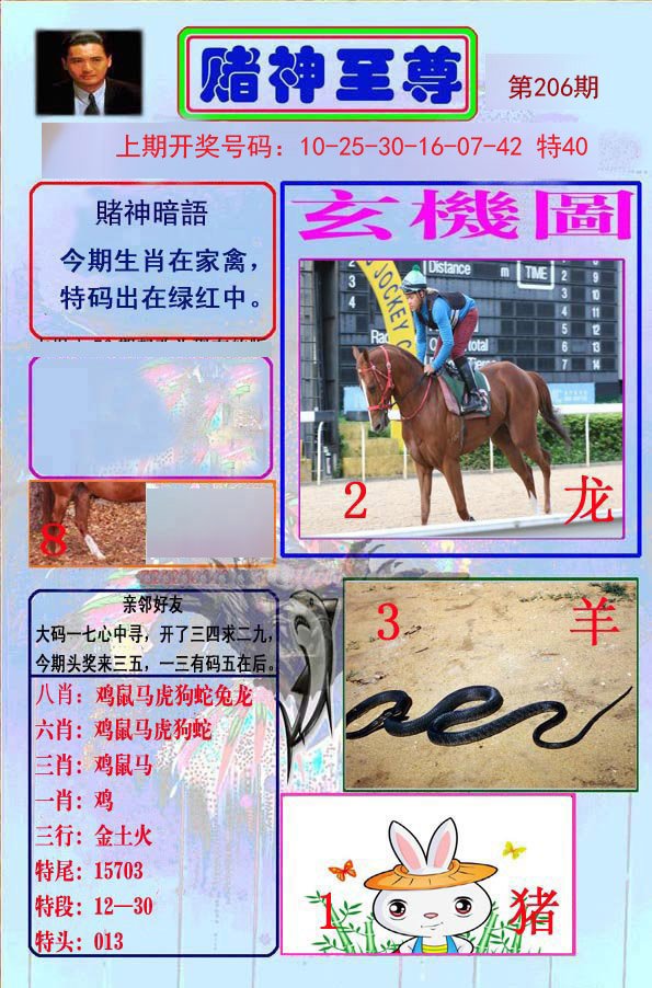 2024206期赌神至尊