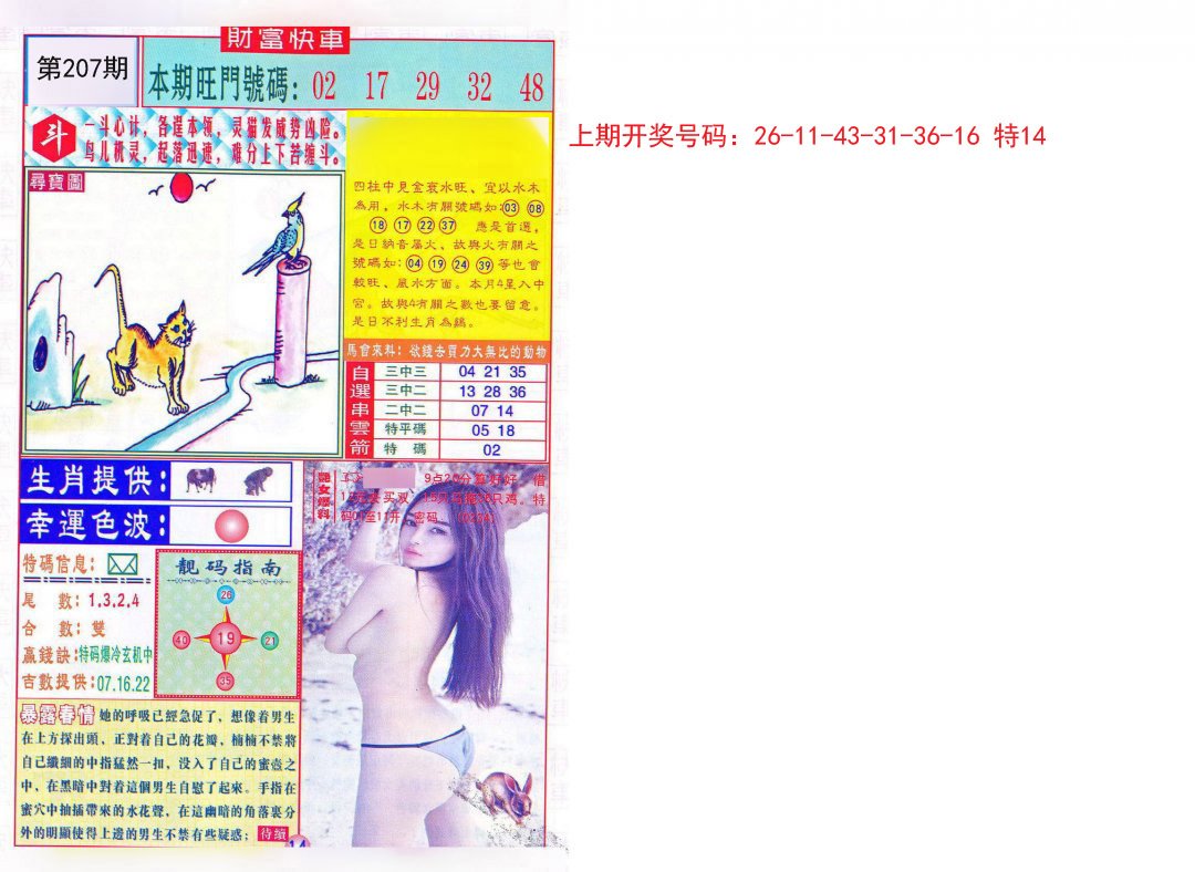 2024207期财富快车