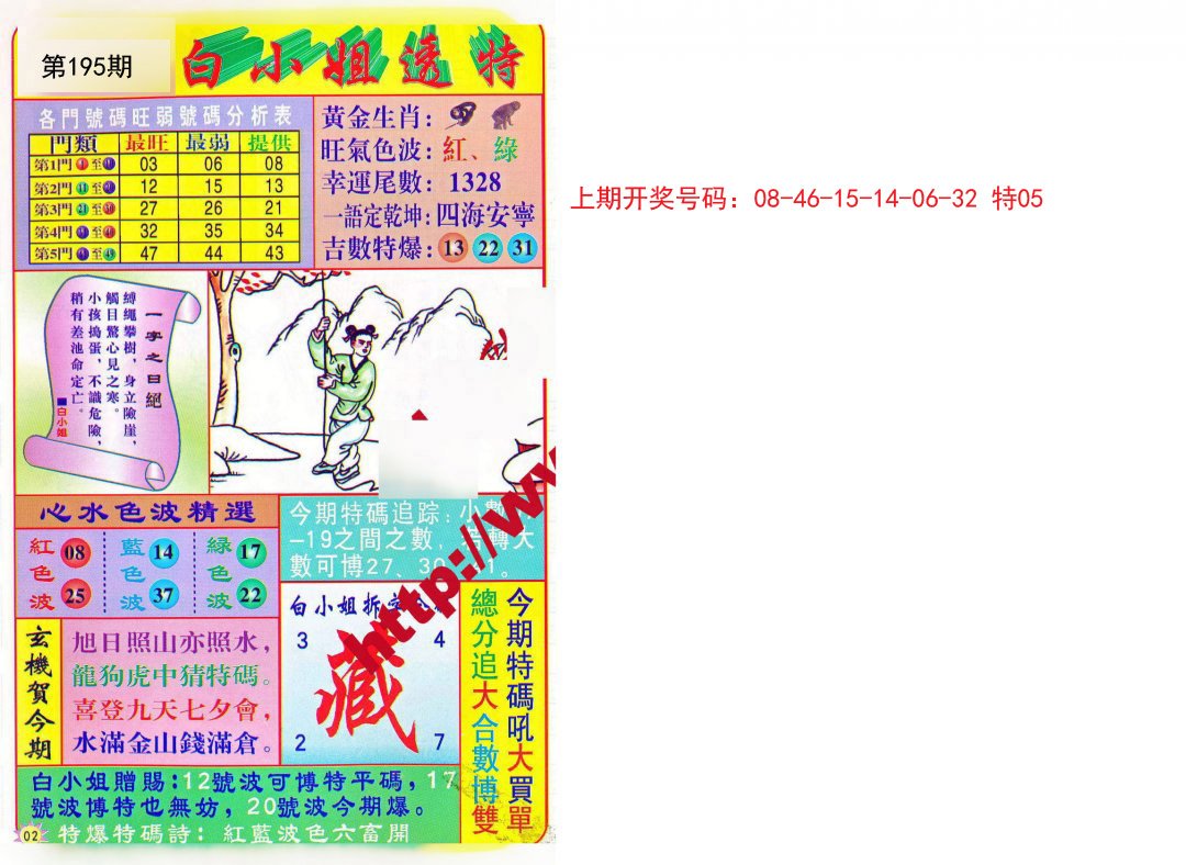 2024195期白小姐透特