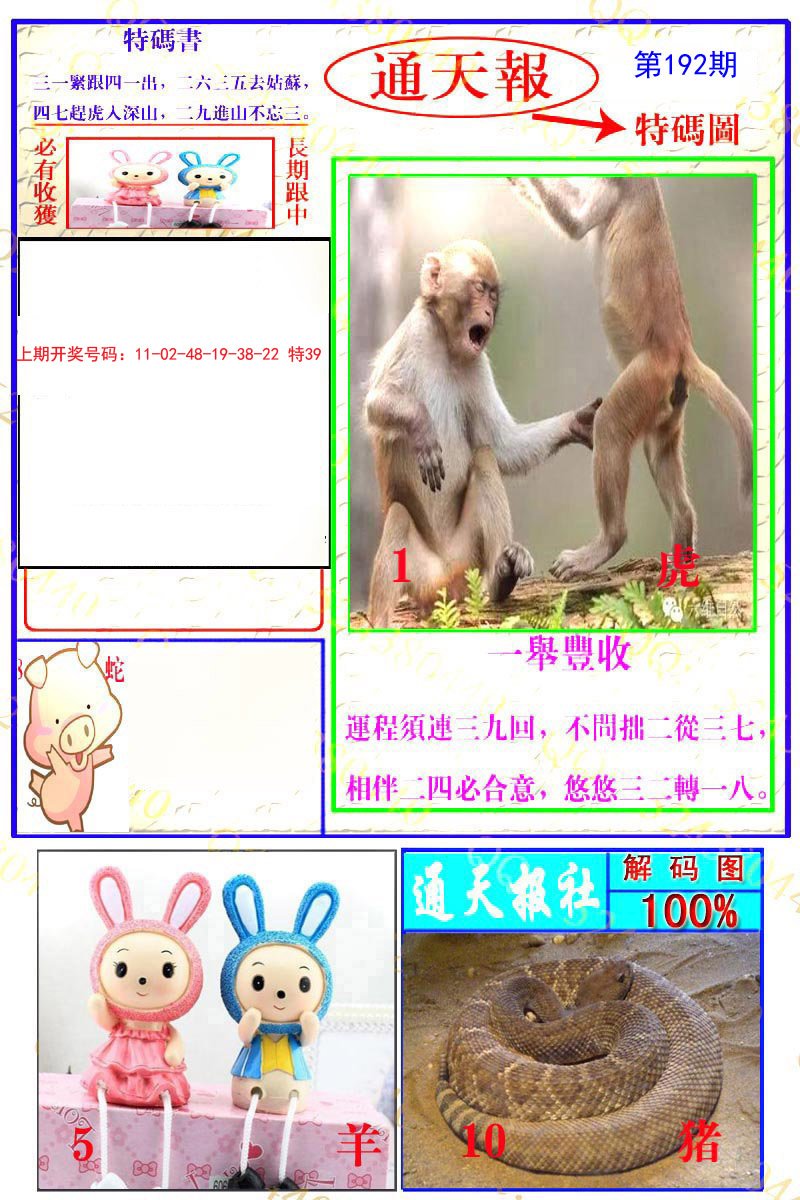2024192期通天特解图