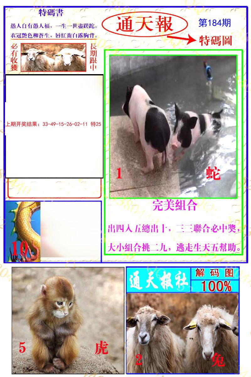 2024184期通天特解图