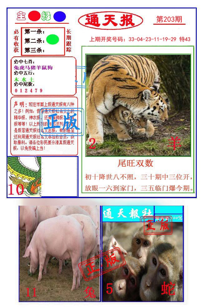 2024203期通天杀波图1