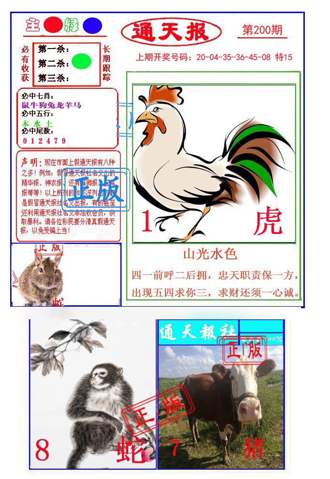 2024200期通天杀波图1