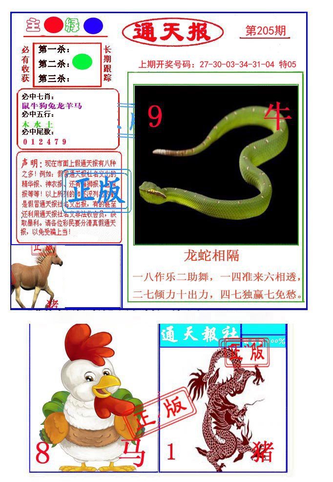 2024205期通天杀波图1