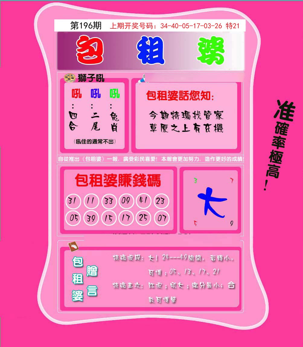 2024196期包租婆