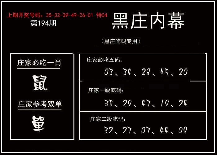 2024194期黑庄内幕