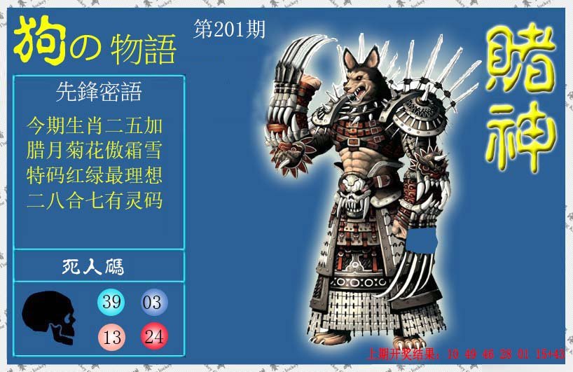 2024201期赌神狗报