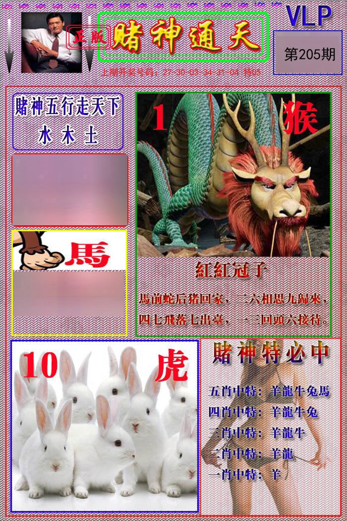 2024205期赌神通天报
