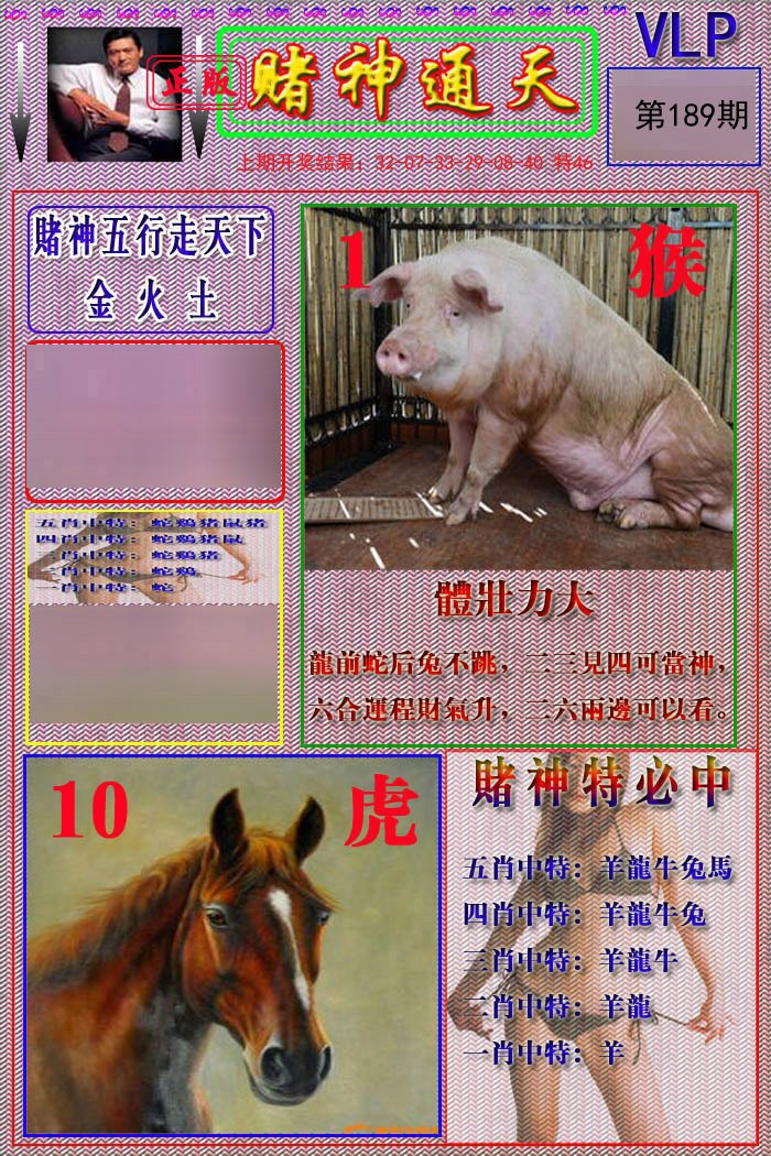 2024189期赌神通天报