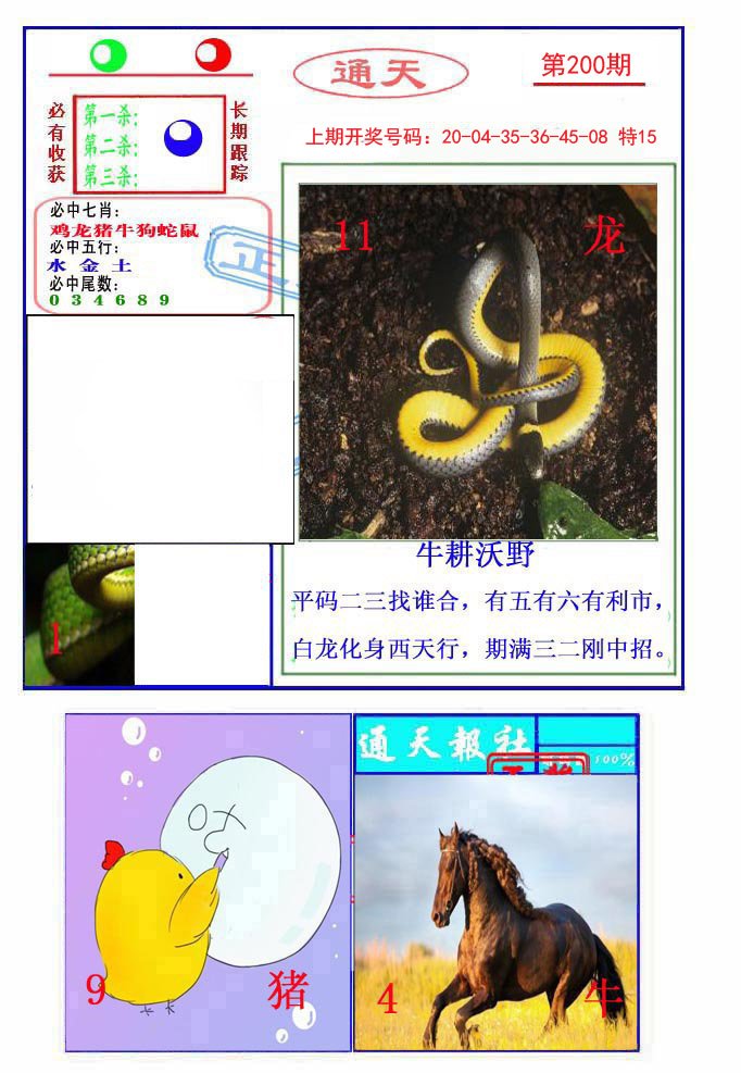 2024200期通天杀波图2