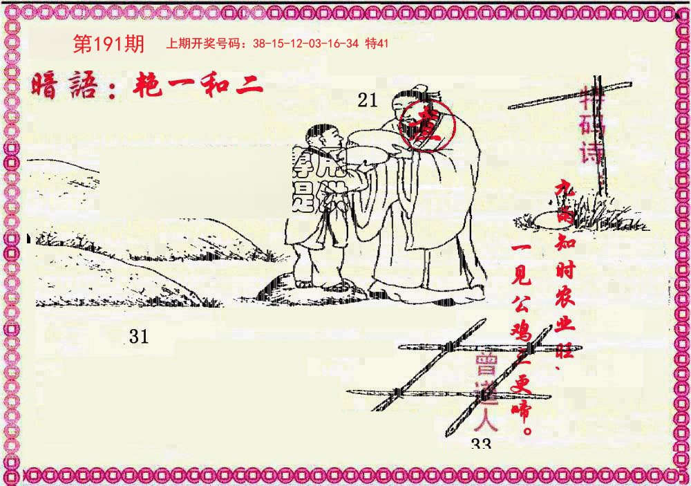 2024191期新暗语报