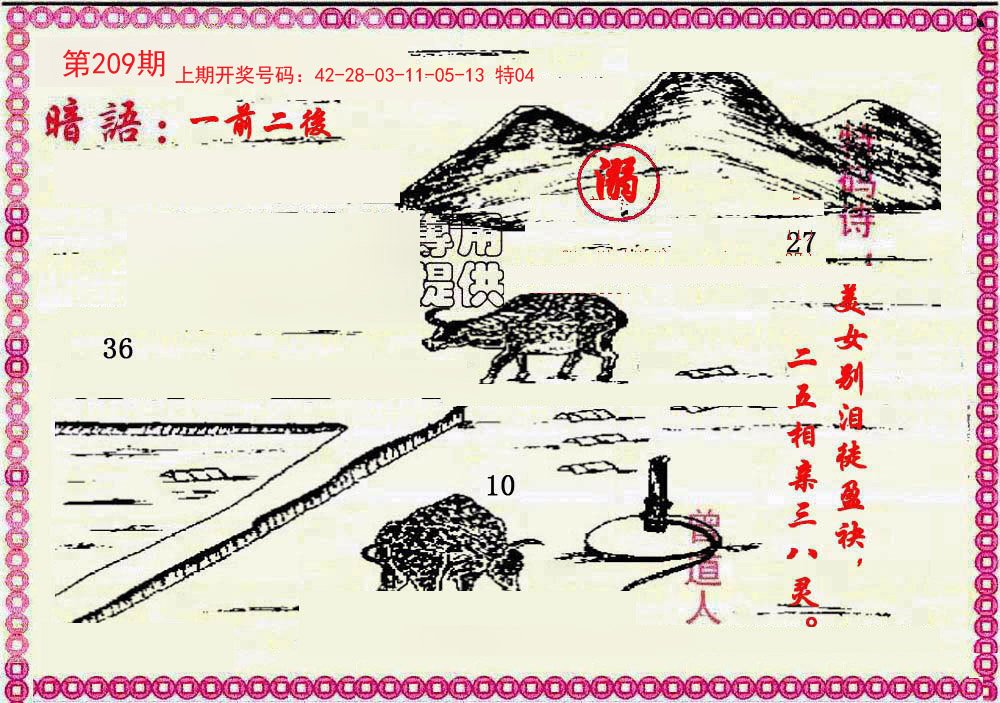 2024209期新暗语报