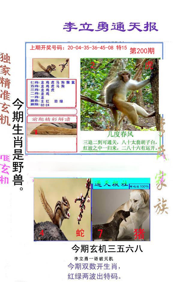 2024200期李立勇通天报